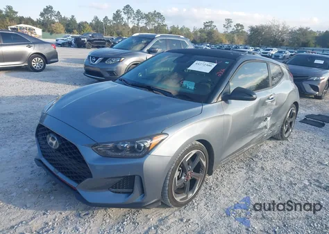 2019 Hyundai Veloster Turbo Ultimate from USA, damaged, VIN KMHTH6AB0KU004100